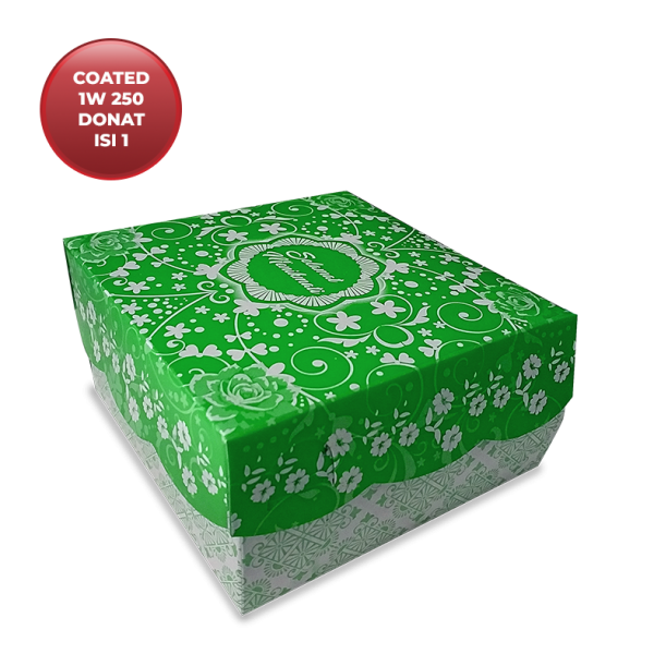 DONAT CETAK COATED 250 1W DONAT ISI  1 HIJAU PUPUS